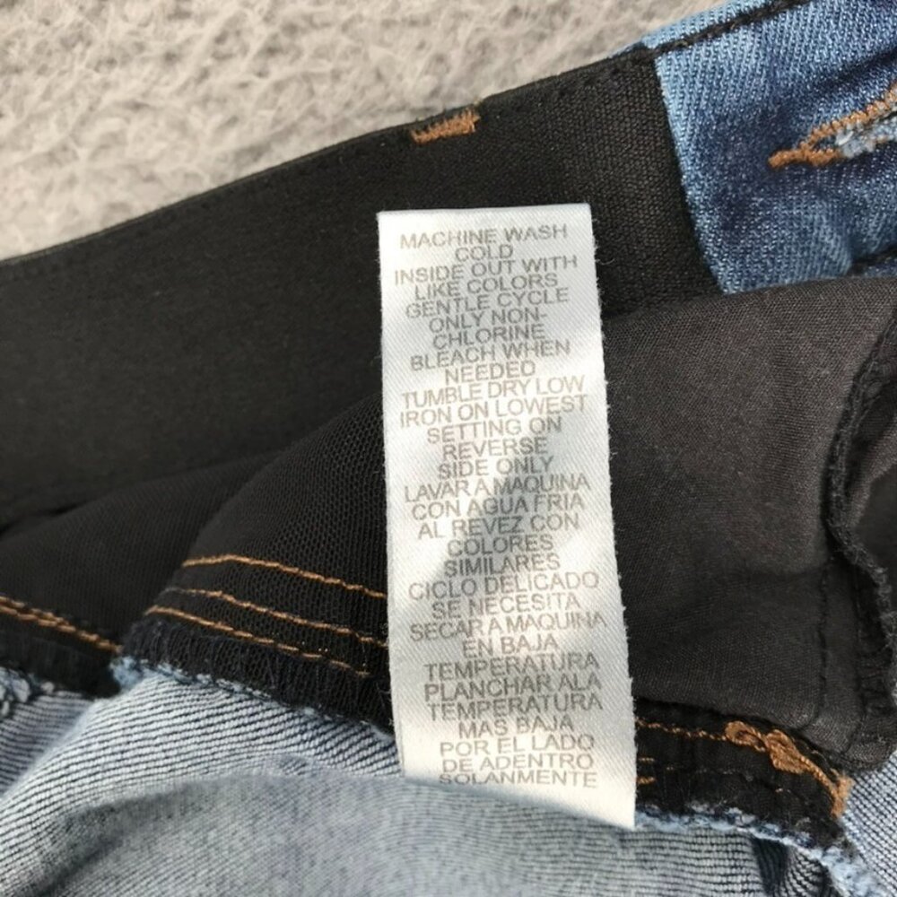 DEMOCRACY Jeans Womens Size 6 Skinny‎ Distressed Mid Rise Raw Hem Stretch Denim - Picture 9 of 15